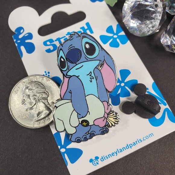 Disneyland Stitch Scrump Paris Pin Trading Pin Badge Lapel Pin Jewelry Brooch - Picture 2 of 5